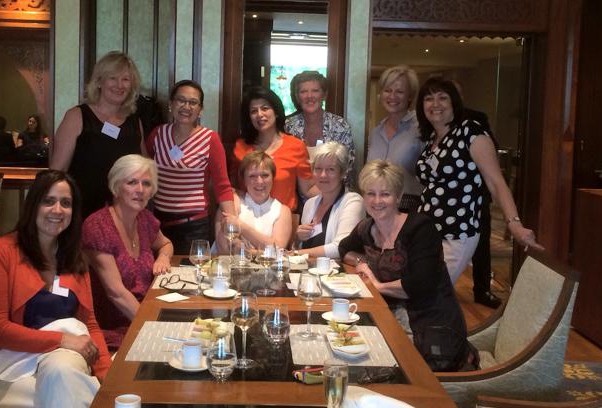 Photo of 11 expat ladies at Bangkok Old Girls Society Lunch June 2015